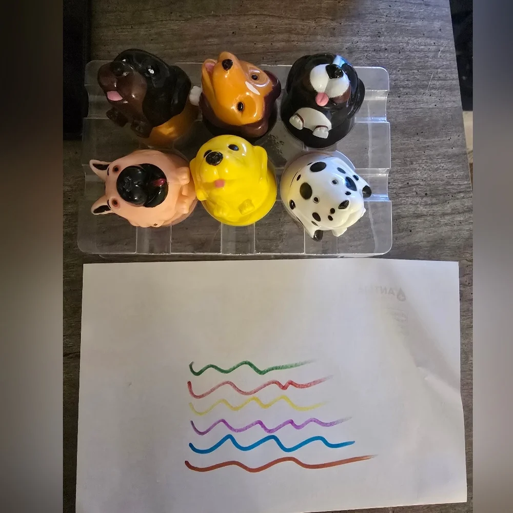 Lithuanian Speaking Fisher Price Dog, Books, Markers Set